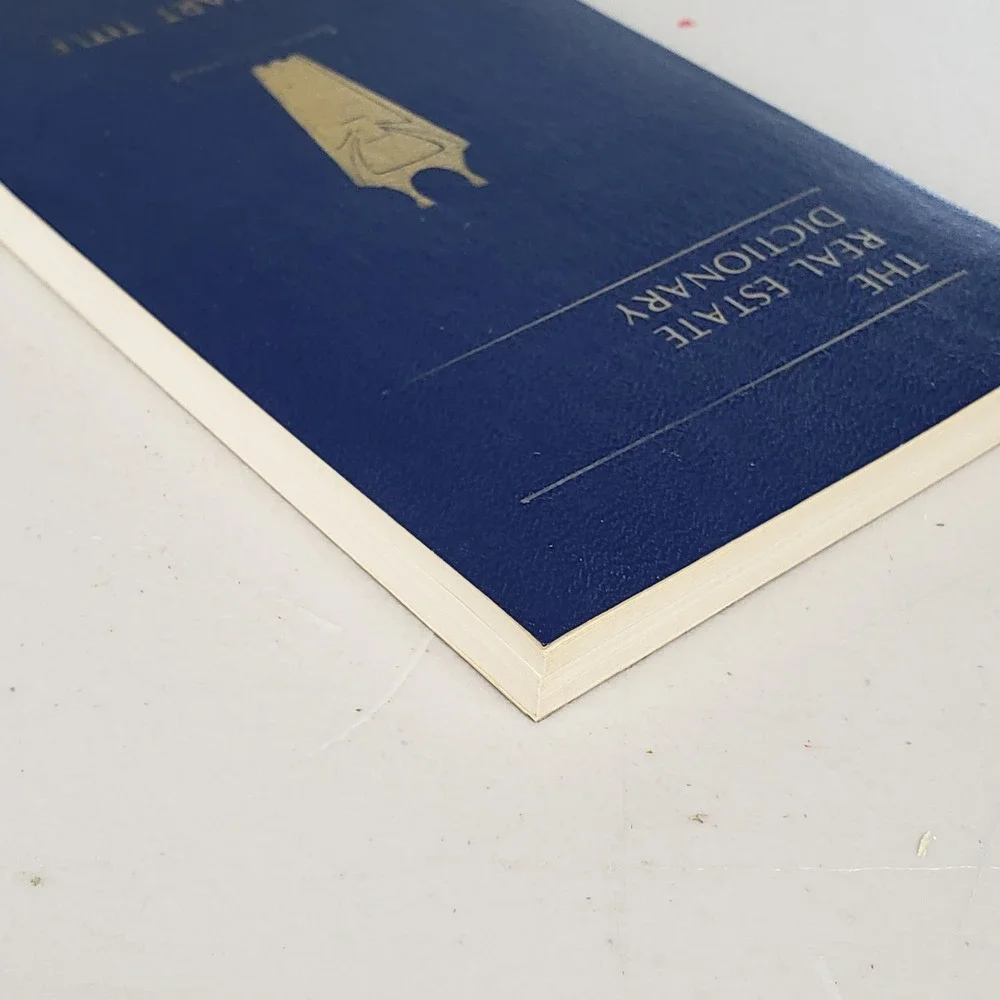 The Real Estate Dictionary 1979 Second Edition John Talamo Stewart Title Blue